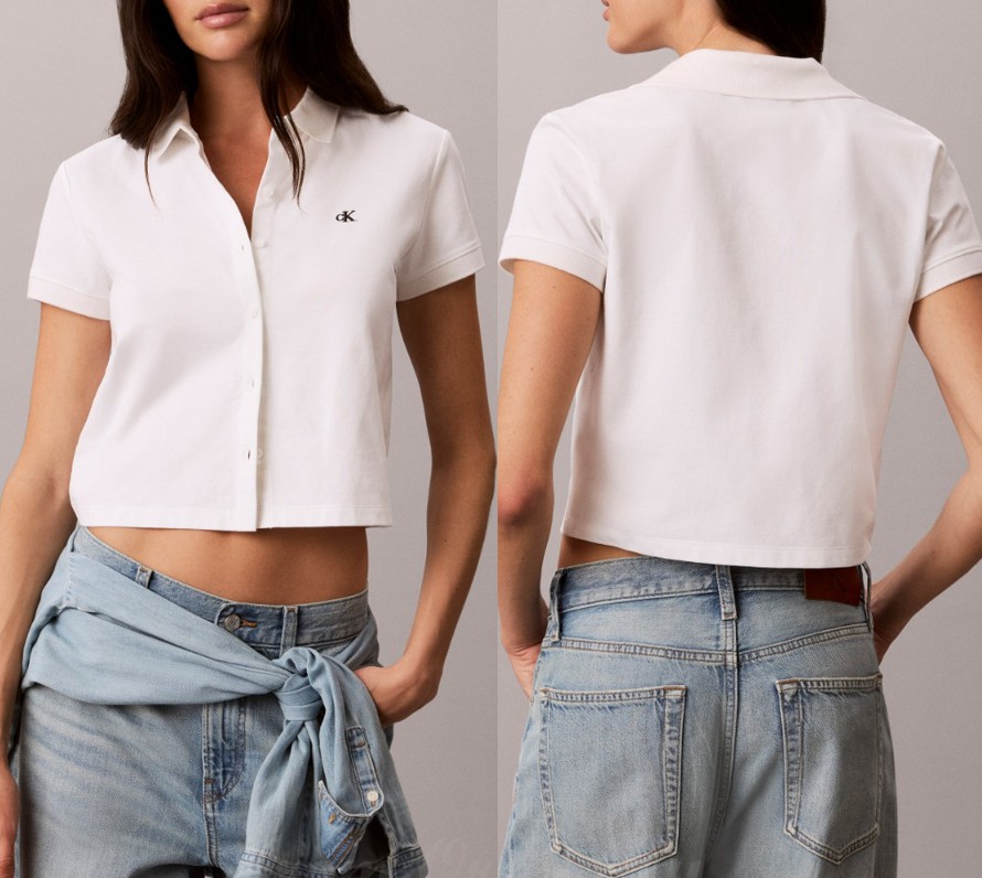 Womens Cooling Jersey Cropped Polo Shirt ポロシャツ (47G216G-YAF)