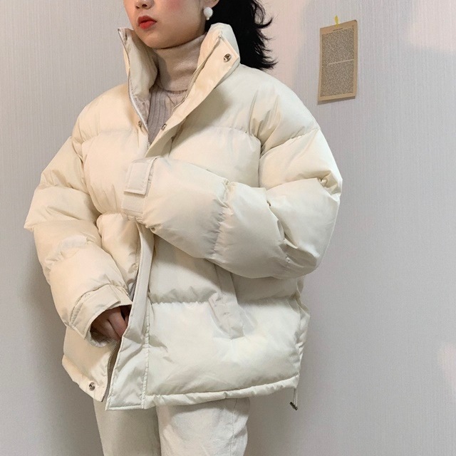 ハイネック 男女 共用 レッド ルーズフィット ショートダウン 5,491円