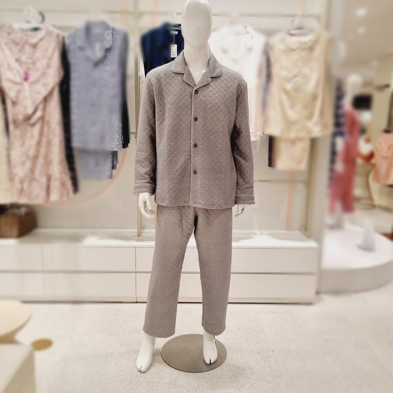 三重織 幾何学ナ염 男性パジャマ MP8874A_s