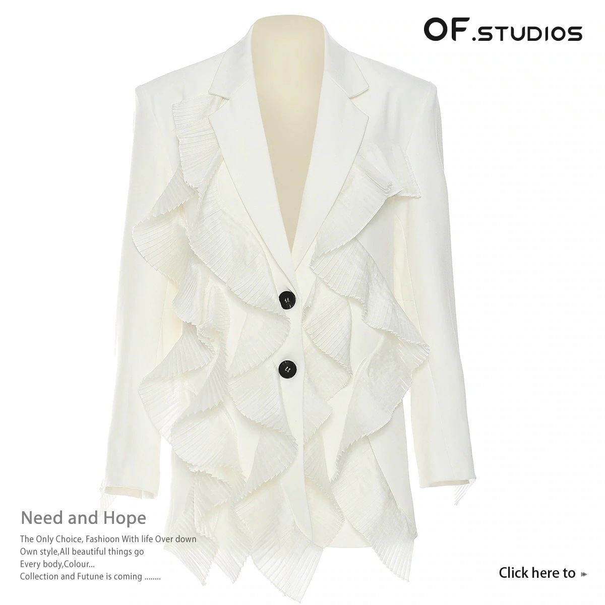 【Europe Style.OF】 スーツ フリル プリーツ おしゃれ レディース 春夏 アウター ママスーツ フォーマル 入学式 卒業式 入園式 卒園式 メガ割30%までに制限