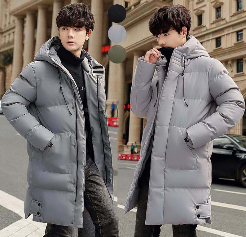 【送料無料】メンズコート ロングコート 暖かい ダウンコート メンズ ビジネスコート 通勤 通学 フード付き アウター 中綿コート 韓国風 ダウンジャケット カジュアル お出かけ 旅行 冬物 防寒着