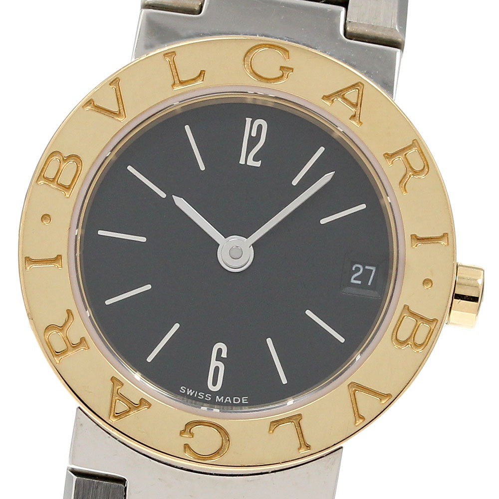 ブルガリ BVLGARI BB23SG ブルガリブルガリ デイト クォーツ レディース 良品 保証書付き_836903【中古】