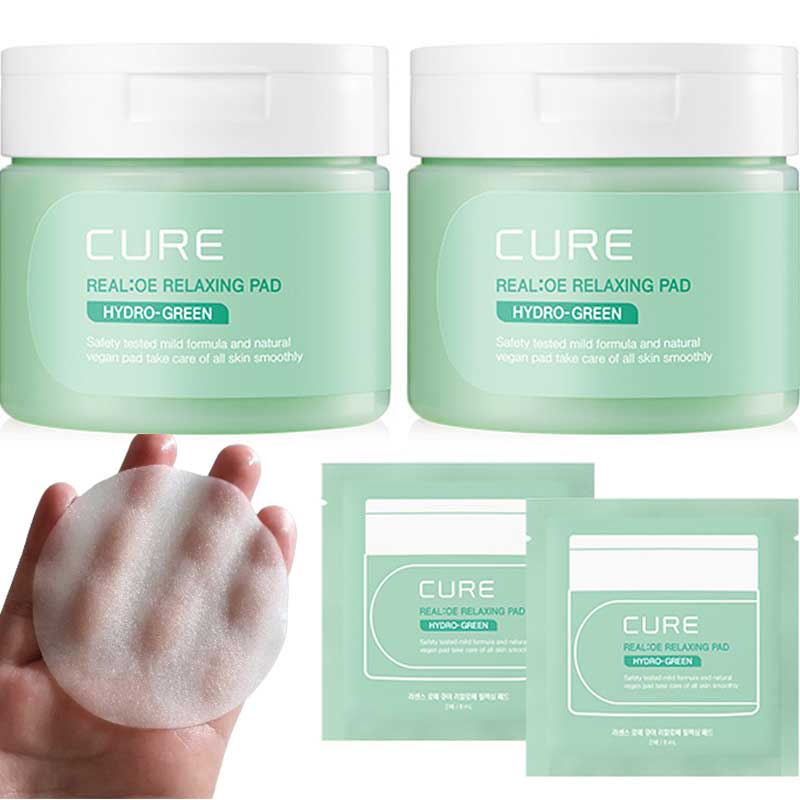 【韓国人気の】キムジョンムン アロエ リアロエ リラクシングパッド 60p x 2個 + トナーパッド 2pセット 1セット
