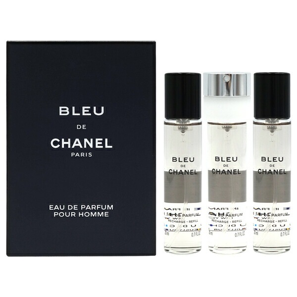 シャネル CHANEL ブルー ドゥ シャネル プールオム EDP SP 20ml3本セット リフィル CHANEL BLEU DE CHANEL EDP TRAVEL SPRAY【香水 メンズ】