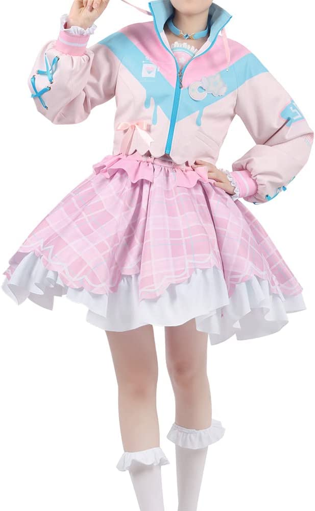 大人気バーチャル YouTuber VTuber にじさんじ 天宮こころ あまみゃ新衣装 コスプレ衣装 風 仮装 変装 ウィッグ追加可 クリスマス アニメ イベント パーティ コスチューム
