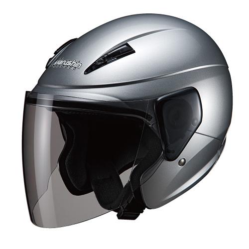 マルシン(Marushin) バイク用 ヘルメット セミジェット M-520XL シルバー XLサイズ (6162cm)ヘルメット
