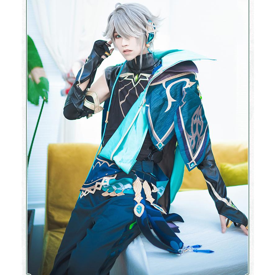 工場直販 急速出荷 原神 げんしん Genshin アルハイゼン Alhaitham 風　コスプレ衣装 　コスプレ服　コスチューム　服 ハロウィン イベント