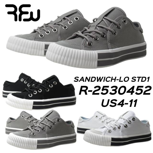 RFW アールエフダブリュー R-2530452 SANDWICH-LO STD1 キャンバススニーカー メンズ レディース 靴