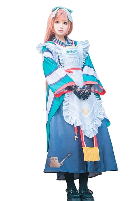 大正ローマングリーンスターストーン大正コスプレコスチューム着物コスプレドレスドレスコスプレコスチ