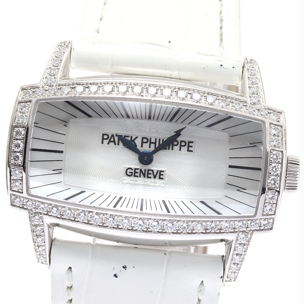 パテックフィリップ PATEK PHILIPPE 4991G-001 ゴンドーロ K18WG ダイヤベゼル 手巻き レディース _880476【中古】