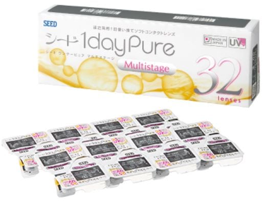 ワンデーピュアマルチステージ　2箱セット(1箱32枚入り)両眼約1カ月