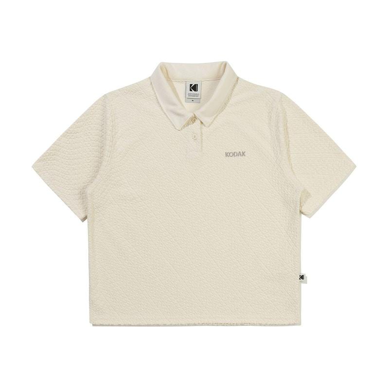 [公式] レタリング テリーカラー Tシャツ ウーマン IVORY