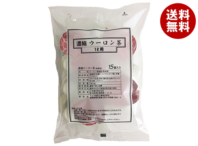 三井農林 濃縮 ウーロン茶 (希釈用) ポーション (19.5g＊15個)＊12袋入＊(2ケース)