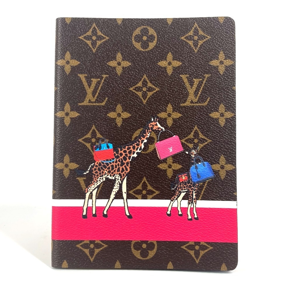 ノートブック カイエクレマンス モノグラム キリン柄 メモ帳 ステーショナリー モノグラムキャンバス ブラウン