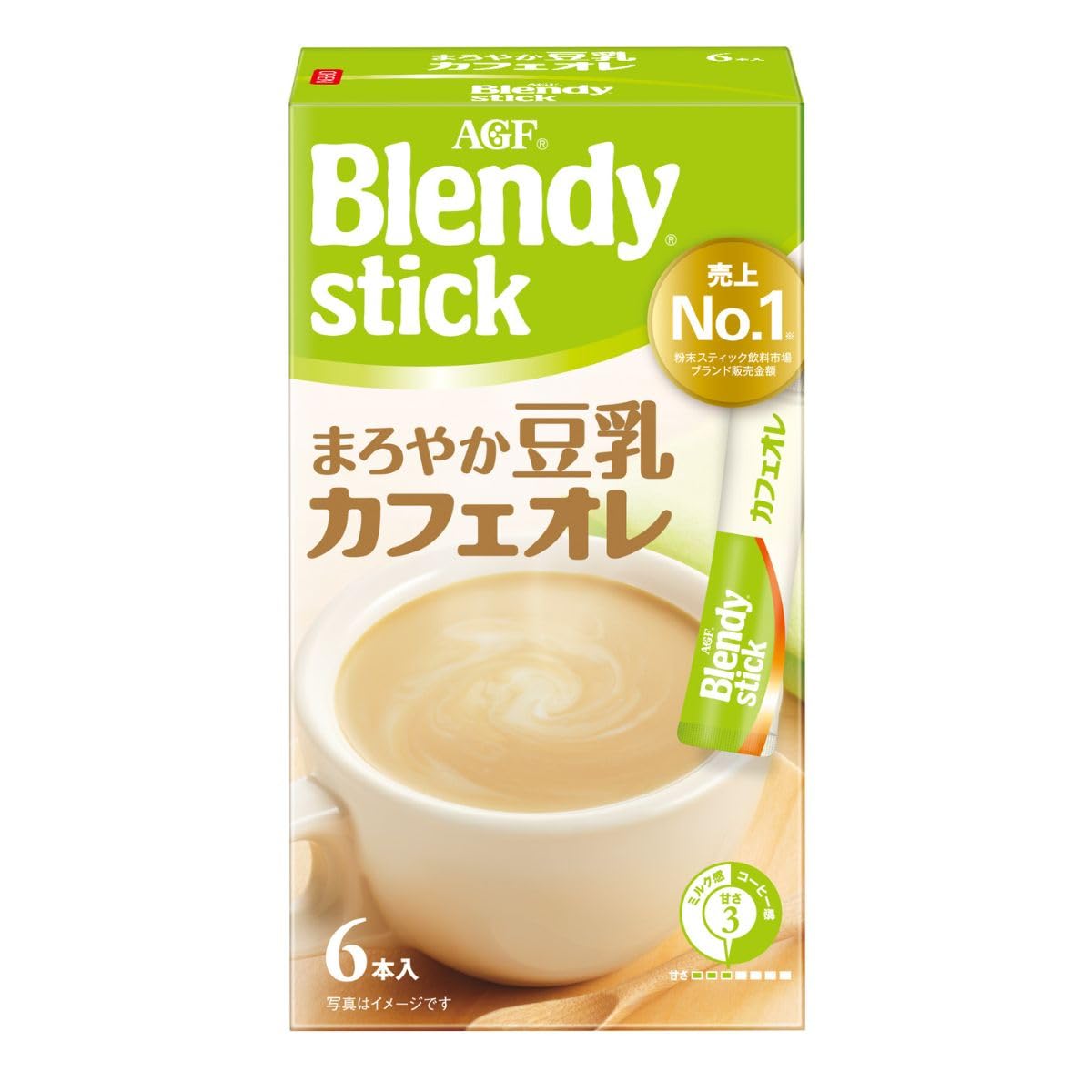 AGF ブレンディ スティック まろやか豆乳カフェオレ 6本×6箱 【スティックコーヒー】【 ソイ 】【 豆乳 】
