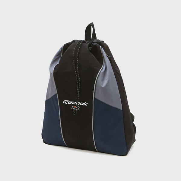 カラーブロック ストリング バックパック - ブラック REBA-5FY01-BK