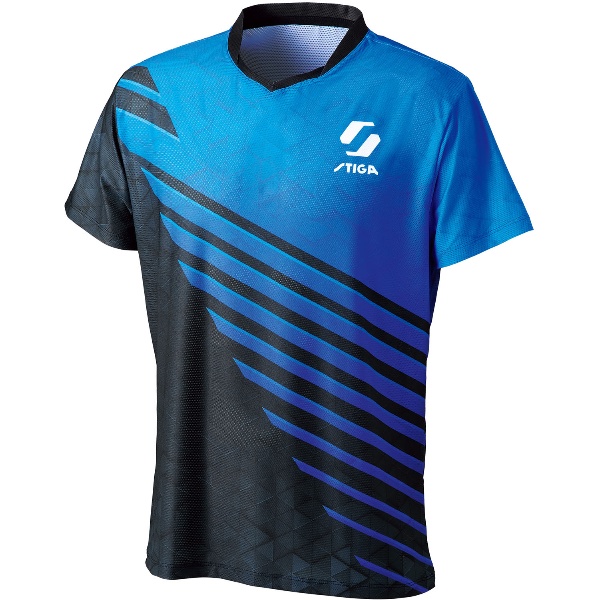 STIGA スティガ STIGAシャツ KR-V ブルー 卓球 ゲームシャツ 1840470602 半袖