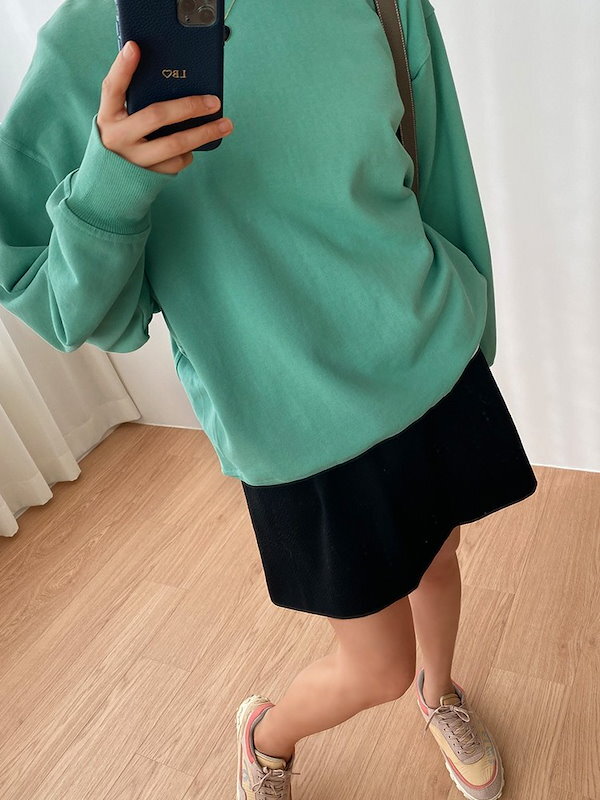 レディース トップス ロンT プルオーバー トレーナー スウェット 部屋着 寝巻き 長袖 ドロップショルダー ラウンドネック ワイド 薄手 伸縮性 シンプル カジュアル ラフ メンズライク