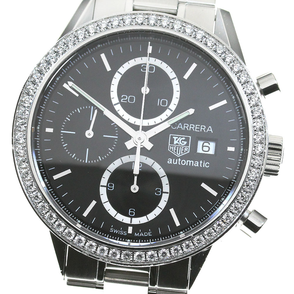 タグホイヤー TAG HEUER CV201J カレラ キャリバー16 ダイヤベゼル 自動巻き メンズ _845150【中古】 484,900円