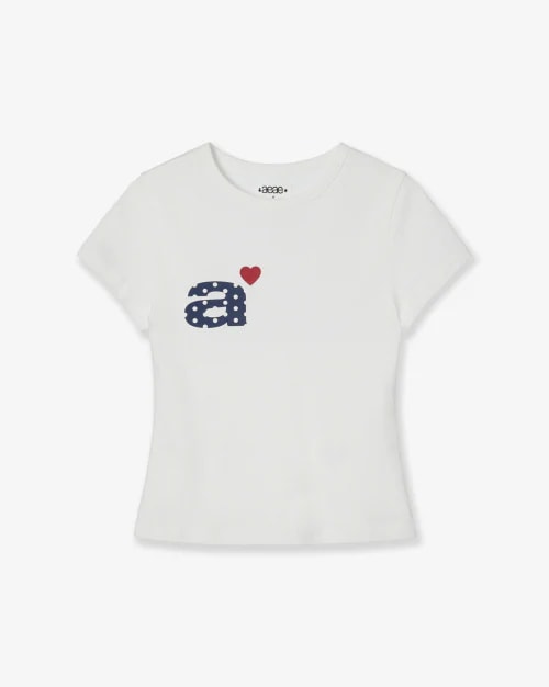 7月中旬お届けアイテム】DOT SMALL LETTER TEE [NAVY] – aeae JAPAN