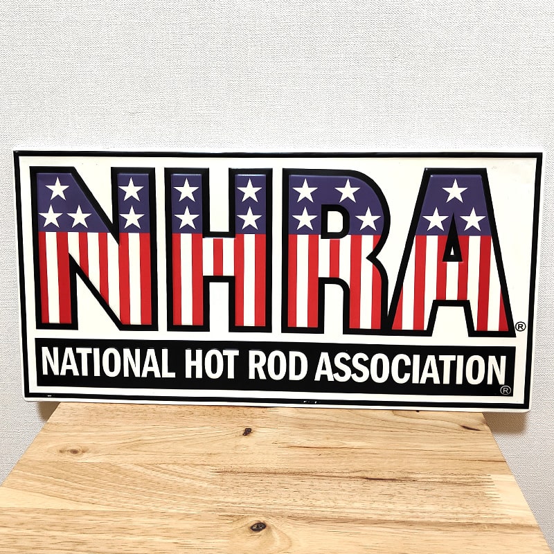 ブリキ看板 メタルサイン NHRA American Flag かっこいい アメリカン 雑貨 ロゴ 星条旗 おしゃれ 国旗 壁掛け プレート 壁飾り インテリア ガレージ カフェ バー 店舗 5,060円