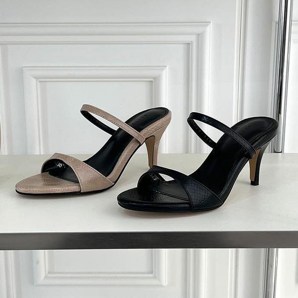 女性ストラップヒール夏ハイヒール7.5cm