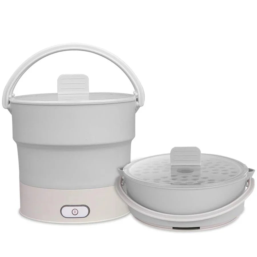 10pscグループ・バイシリコン電気ケトル折りたたみ大容量調理スープボイルドヌードルアダプティブ電源110V-0Vキャリ