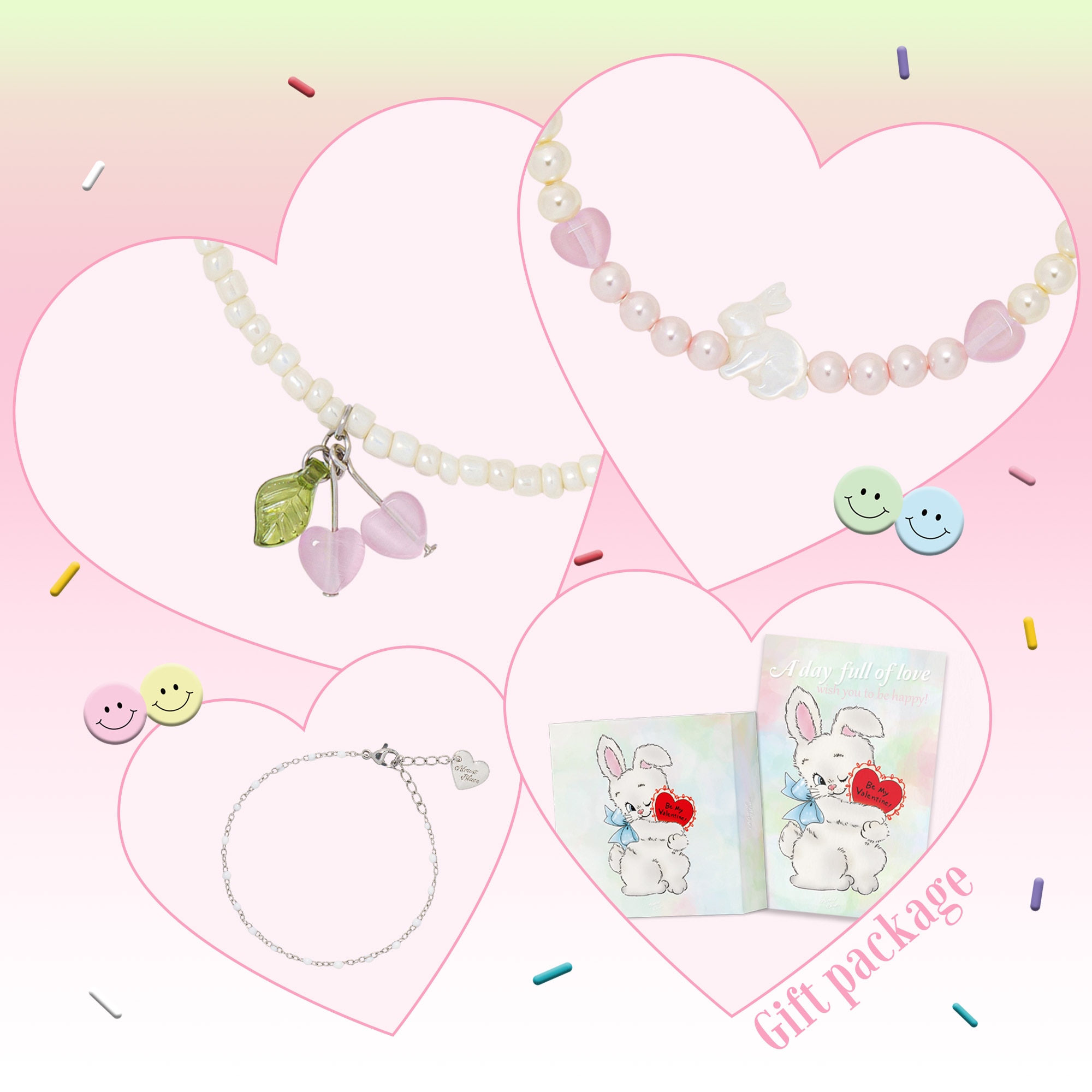 SWEET HEART JEWELRY (6types)