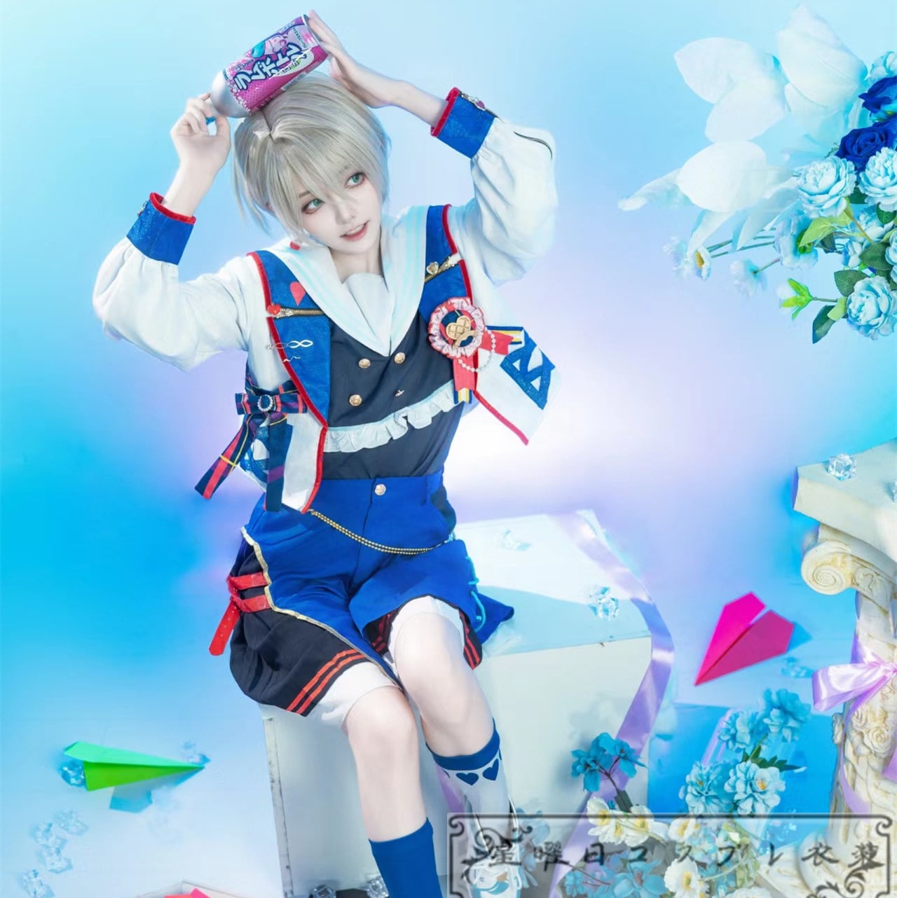 ES あんさんぶるスターズ フィーチャースカウト 藍良編2 愛が伝わる方法 白鳥藍良 ルーム衣装 ピュアメソッド コスプレ衣装 ハロウィン コスチューム 仮装