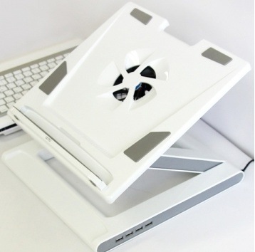 ACTTO NBS-07WH / Laptop Cooling Stand / USB 4 port hub / Stand Notebook / Laptop