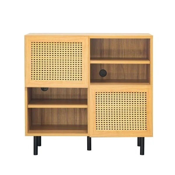 Qoo10] 棚 ラック キャビネット 扉付き 韓国風