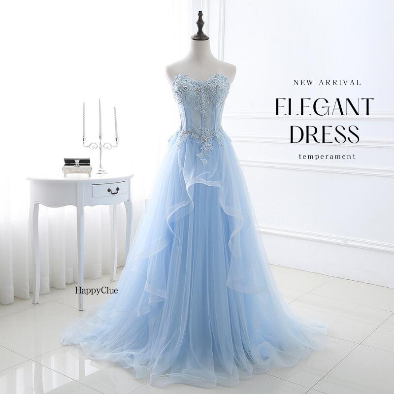 パーティードレス ビスチェ ロングドレス レディース 花嫁 ウエディングドレス 二次会 演奏会 ピアノ発表会 ドレス カラードレス プリンセスライン 結婚式 ドレス フォーマル おしゃれ お姫様ドレス