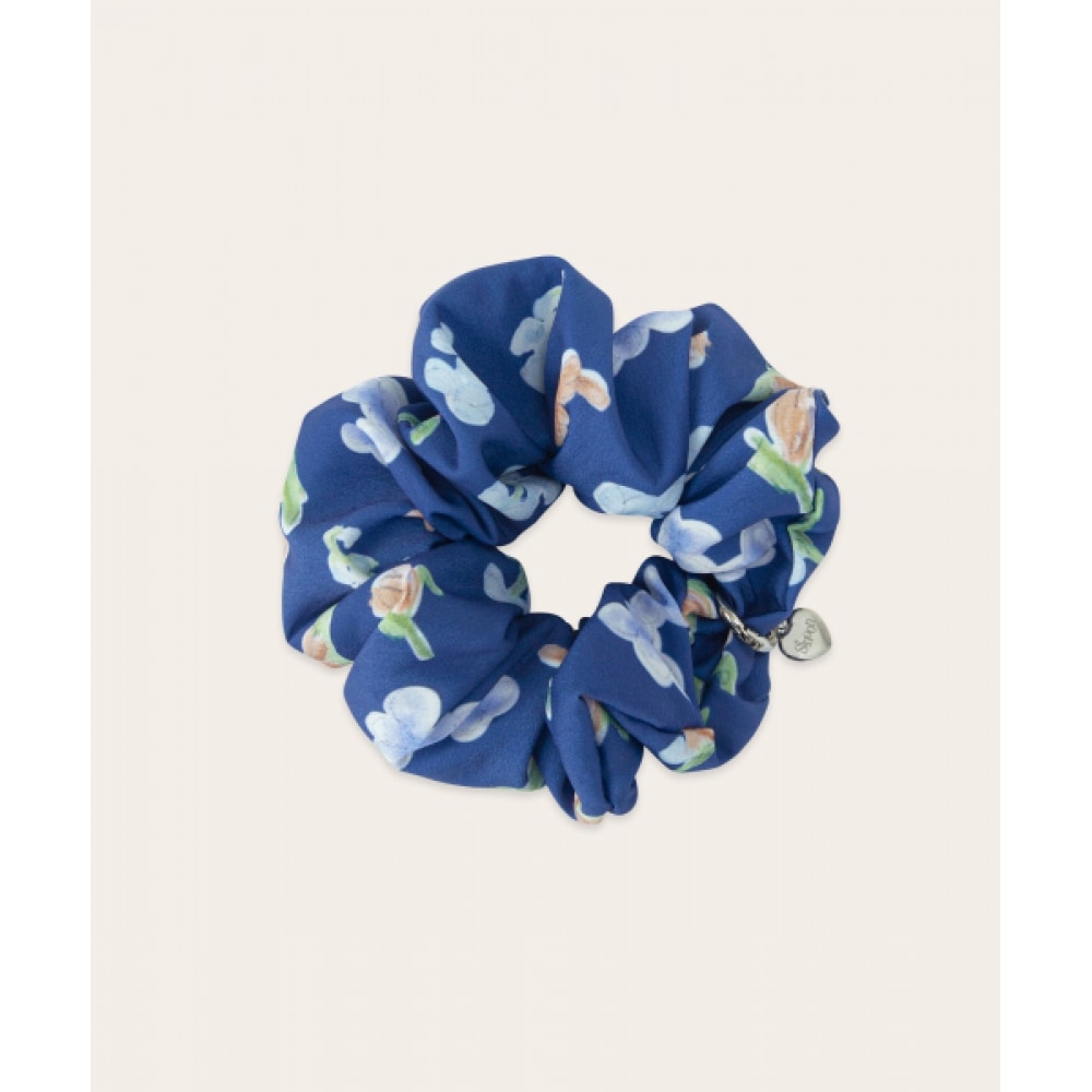 SINOON パターンスクランチ (ネイビー)