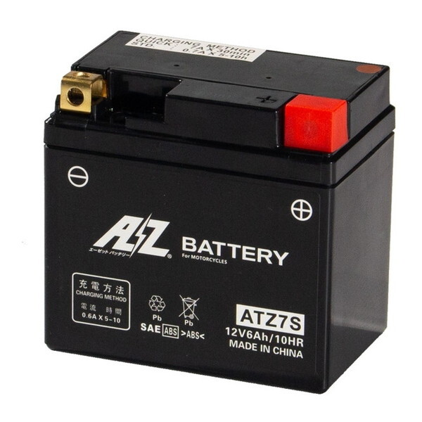 AZ ATZ7-S AZ 2輪バッテリー液入充電済