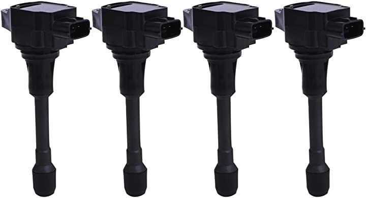 日産 用 ダイレクト イグニッション コイル 4本 セット ラフェスタ B30/NB30 04.12 ティーダ NC11 04.09 エルグランド TE52 TNE52 10.08