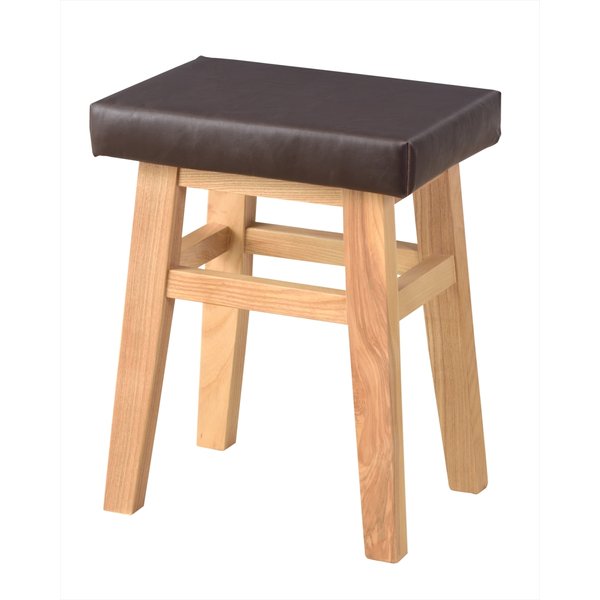 アッシュとソフトレザーの北欧ナチュラルなスツール 北欧 ナチュラル スツール ステップ リビング ダイニング