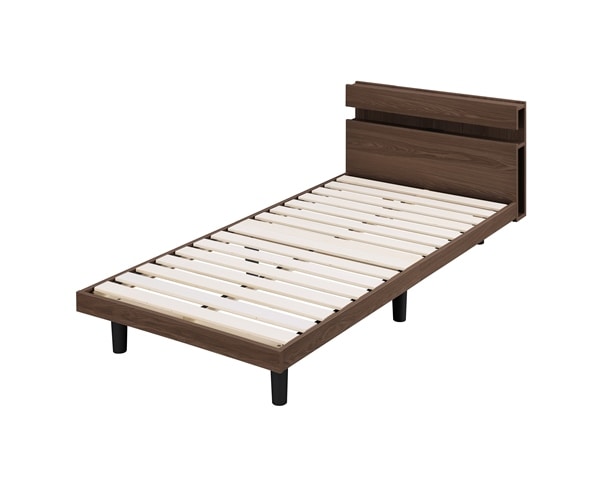 アイリスオーヤマ すのこベッド SNBS-S ウォールナット(シングル)