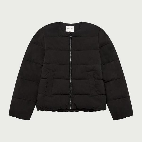 HC04 女性 ライトウェイト キルティング 女性 ライトウェイト キルティング ジャンパー_ブラック 10540-110 (S41153387)