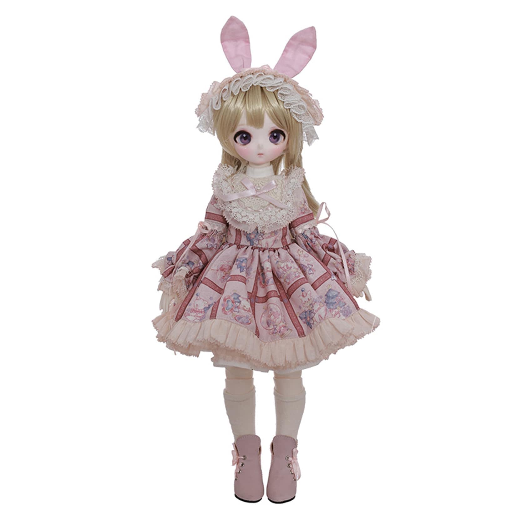 shuga fairy 1/4 スケール 球体関節人形 女 Makoto 精霊 兎耳少女 ロリータ BJDドール 可動 フィギュア 身長40CM メイク済み 仮装でき 可愛い 樹脂 服セット