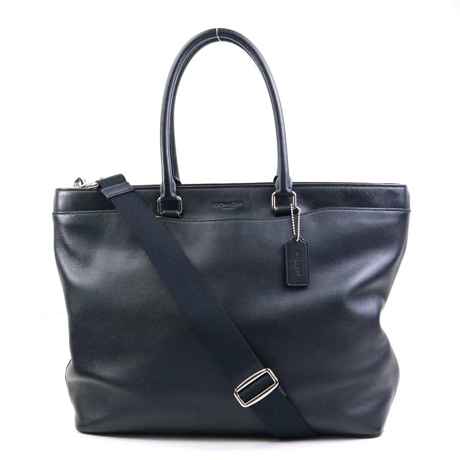 コーチ COACH ハンドバッグ ショルダーバッグ レザー ブラック メンズ h30389k