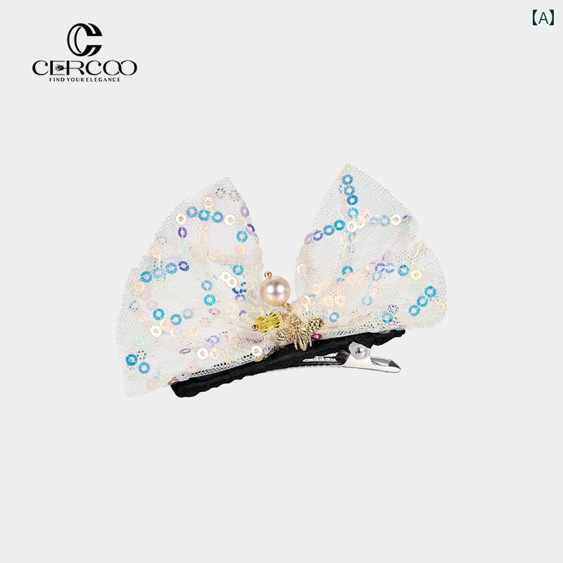 ヘア アクセサリー フェミニン レディース ファッション ガーリー 髪飾り 蝶々 女の子 ピン クリップ 立体 おしゃれ チャーム リボン