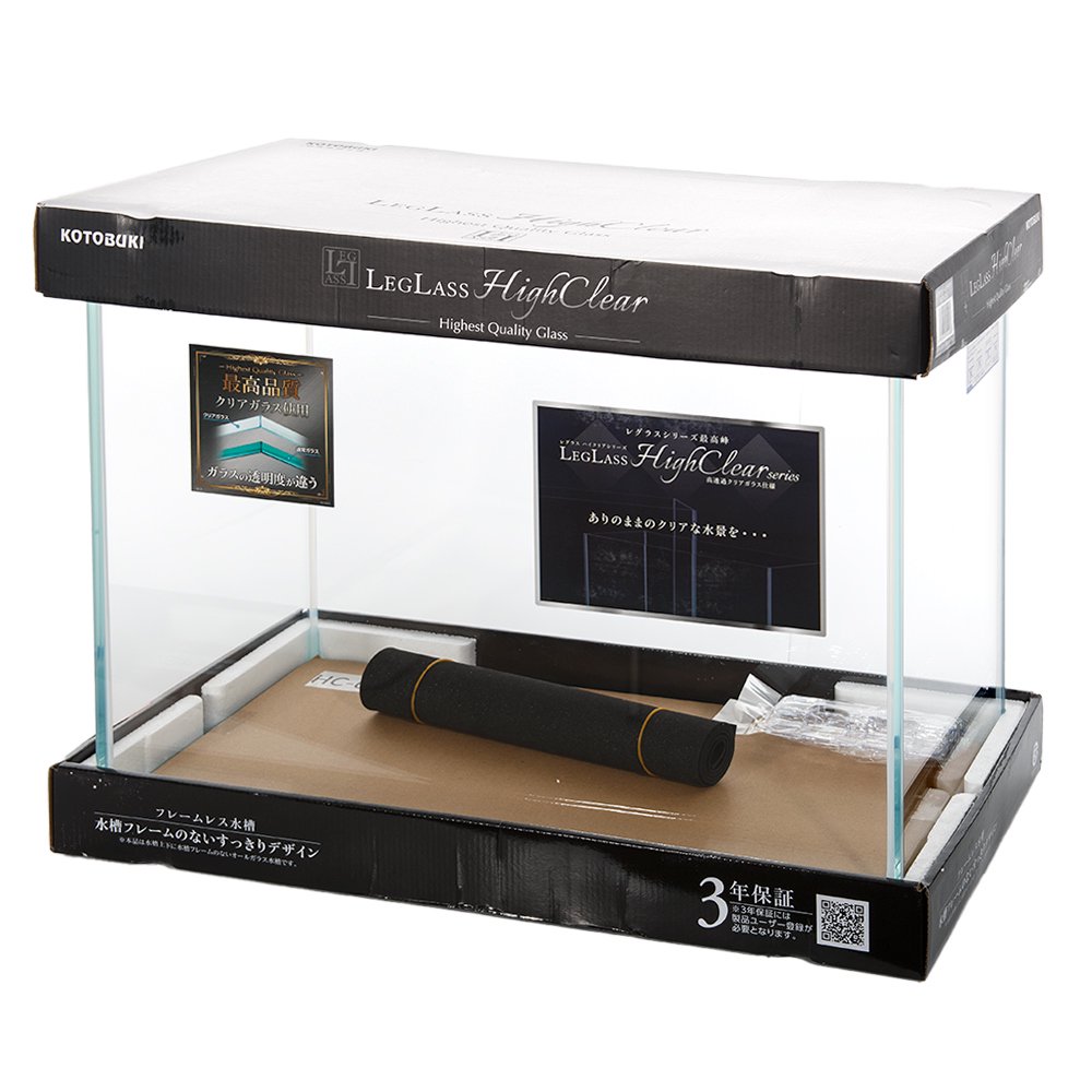 コトブキ工芸　ガラス水槽　レグラスハイクリア　ＨＣー６４５Ｓ　幅６００X奥行３００X高さ４５０ｍｍ　ＣＲＣ10―11―01―50―00 10,839円