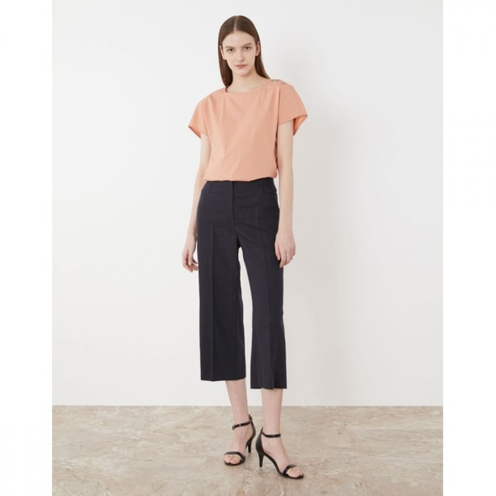 [オリビアローレン] リネンワイドパンツ_VODL3M4416