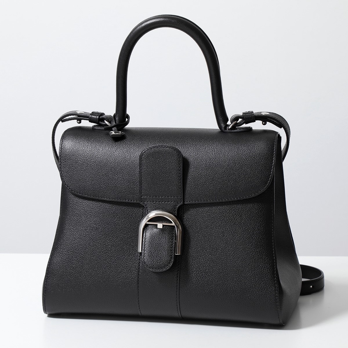 DELVAUX デルヴォー ハンドバッグ Brillant ブリヨン MM S AA0555AAU099ZPA レディース レザー ショルダーバッグ クロスボディ 鞄 Noir