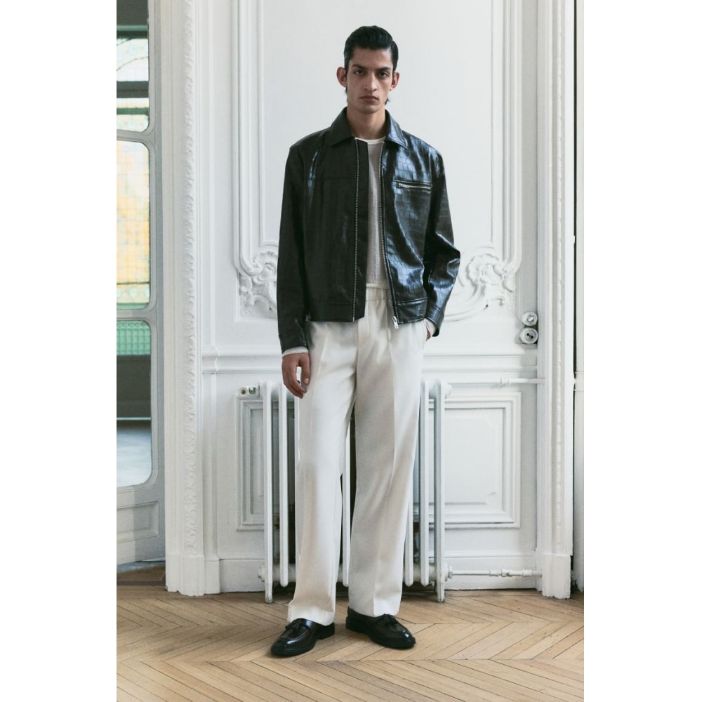 H&M パンツ レギュラーフィット ホワイト 8,267円