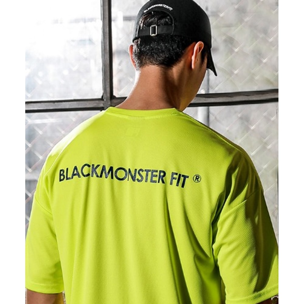 ブラックモンスターフィットファンクショナルクーリーバーオーバーフィット半袖Tシャツ (LIME) /BM200214 5,671円