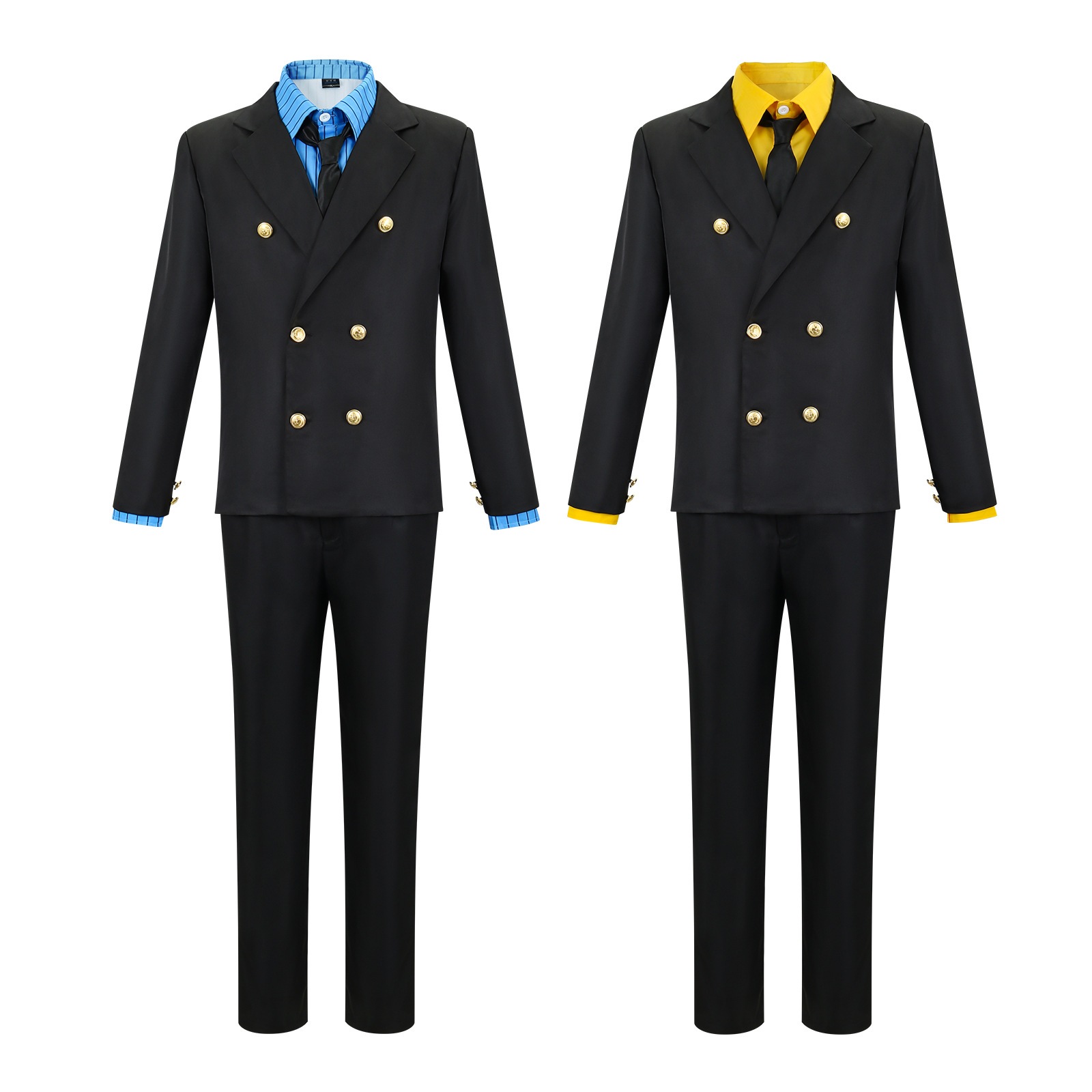 「ONE PIECE」サンジ（香吉士）コスプレ衣装 黄 / 青 2 色スーツセット