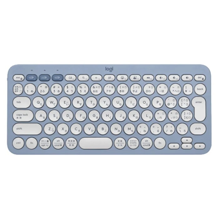 ワイヤレスキーボード K380s PEBBLE KEYS 2 K380SBL ブルー