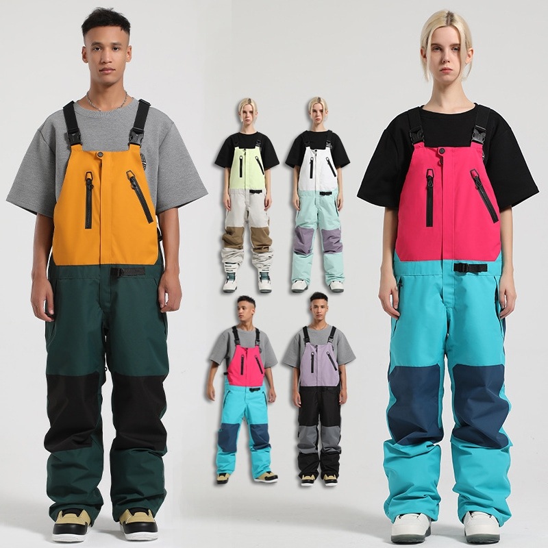 （1～3日で出荷）スノーボードウェア スノボウェア ビブパンツ つなぎ オールインワンスキーウェア レディース 韓国風 スノーボード ウェア