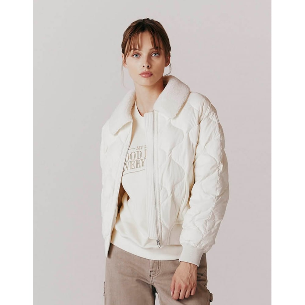 ジオダノ 373962 レディース超軽量フリースカラージャケット_2色